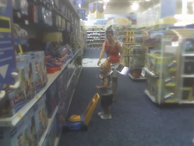 Luke at Toys "R" Us