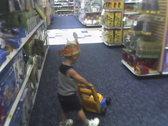 Luke at Toys "R" Us